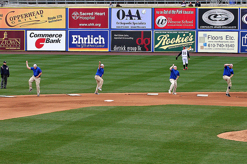 Ground Crew Dance - Lehigh Valley Iron Pigs.jpg